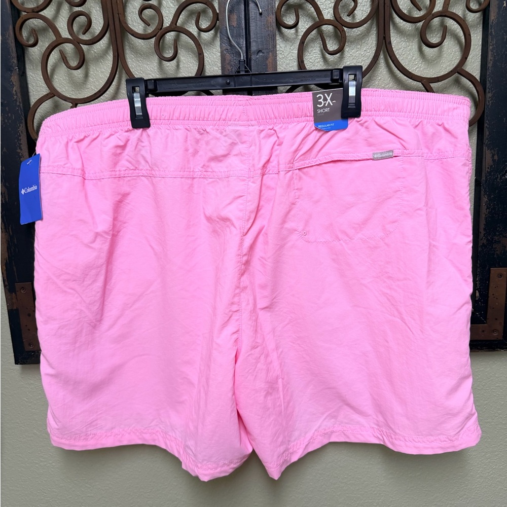Columbia Light Pink Sandy River Water Repellent Athletic Shorts - Picture 5 of 10